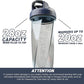 HELIMIX 2.0 Vortex Blender Shaker Bottle Holds upto 28oz | No Blending Ball or Whisk | USA Made | Portable Pre Workout Whey Protein Drink Shaker Cup | Mixes Cocktails Smoothies Shakes | Top Rack Safe