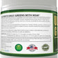 Ultimate Greens with MSM Powder, Vegan Friendly Natural Ingredients Gluten Soy Free NO GMO Superfood Vegetable Nutritional Drink Alkalizing Energy 8oz 6 Pack (6 Month Supply)