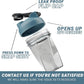 HELIMIX 1.5 Vortex Blender Shaker Bottle Holds Upto 20oz | No Blending Ball or Whisk | USA Made | Portable Pre Workout Whey Protein Drink Shaker Cup | Mixes Cocktails Smoothies Shakes | Top Rack Safe