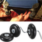 OwnMy 70mm x 23mm Luggage Wheels Replacements Set of 2 Mute Suitcase Replacement Wheels with Black Screws Axles Bearings, Silent Rotatable Rubber Luggage Suitcase Swivel Wheel Kit