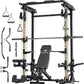 MAJOR FITNESS Drone3 Smith Machine, All-in-One Home Gym Power Rack with Cable Crossover, Pull-Up Bars, T-Bar & Squat Station, Heavy-Duty Full-Body Workout for Strength Training