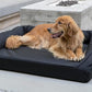 K9 Ballistics Tough Orthopedic X-Large Bolster Dog Bed - Washable, Durable and Water Resistant Dog Bed - Made for (XL) Big Dogs, 54"x38", Sandstone