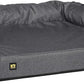 K9 Ballistics Tough Bolster Orthopedic Sofa Dog Bed with Removable Washable Cover - Durable, Water Resistant with Nonskid Bottom - Medium, Titanium Premium Finish
