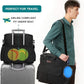 Dog Travel Bag by Modoker - Dog Travel Kit for a Weekend Away Set Includes Pet Travel Bag Organizer for Accessories, 2 Collapsible Bowls, 2 Travel Food Container (Black)