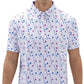 DEOLAX Mens Polo Shirts Fashion Print Mens Golf Shirt Dry Fit Mens Golf Polo Short Sleeve Quick Dry Funny Golf Shirt for Men