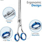 Laazar Pro Shears Thinning Pet Grooming Shear - 6.5 42 Teeth Scissors for dogs cats and pets