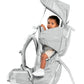 Vandra™ Glacier - Scandinavian Hiking Baby Carrier Backpack - Gravity Lock™ Hard-Shell Frame - Nest Child Carrier for Toddler & Kids - Dust Bag, Alu Tag & More Included