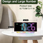 Cadmos Modern Curved Cute Digital Alarm Clock,Colorful Led Display,Adjustable Volume,Weekday/Weekend Mode,Simple Clock for Bedrooms Bedside,Ok to Wake Up for Girls,Kids,Teens (Pink+Dynamic)