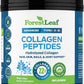 ForestLeaf Collagen Peptides Powder Unflavored - Hydrolyzed Grass Fed Keto Collagen Protein Powder Type 1, 2 & 3 - Vital Hair, Skin, Nails, Joints, Recovery, 11g Per Serving
