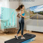 WELLFIT Auto Incline Folding Treadmill - 10% Incline Desk Walking Pad Treadmill with Handlebar, 400 lbs Heavy-Duty Capacity, Space-Saving Quiet Under-Desk Design for Home Office, Seniors & Fitness