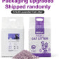 Tofu Cat Litter, Dust-Free Kitty Litter, Fast Drying, Ultra Absorbent Clumping Cat Litter Pellets, Lavender Odor Control, Less Scattering, Dust-Free Mixed.