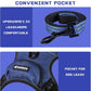 BUMBIN Dog Harness for Large Dogs, No Pull Adjustable No Choke Pet Vest with Dog Leash Fit Smart Reflective Pet Walking Harness for Training Easy Control Soft Handle Denim Blue M