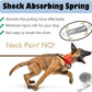 25ft Heavy Duty Chew Proof Dog Tie Out Chain Leash with Shock Absorbing Spring&Lockable Hooks-Up to 200Lbs,Use for Yard,Garden,Camping or Travel