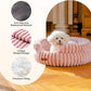MEWOOFUN Cat Beds for Indoor Cats, Washable Dog Bed for Small Dogs, Round Pet Bed for Puppies and Kittens (Pink, 20"x20"x8")