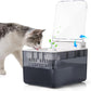 Cat Water Fountain Pet Water Dispenser Automatic Kitty Spout Flip Lid Water Fountain 106oz/3L Cordless Battery Operated for Small Dogs for Drinking Indoor with Motion Sensor Quiet Water Pump