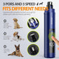 Dog Nail Grinder Upgraded - Professional 3-Speed Super Quiet and Low Vibration Electric Pet Nail Grinder with 4 LED Lights - Painless Paws Grooming & Smoothing for Small to Large Dogs (Blue)