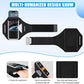 Running Phone Armband with Earphone Holder - 3D Design Cell Phone Armband for iPhone 15/14/13 Pro/Plus & Galaxy S20/S10, Water Resistant Sports Phone Holder with Key Slot for 6.9" Device