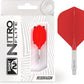 RED DRAGON Darts – Nitro Flite Integrated Flight & Shaft System – No.2 Shape and Design - Available in Short, Intermediate & Medium - Available in Variety of Colours - Professional Darts Accessories