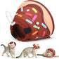 EXPAWLORER Cat Recovery Cone Collar- Soft Adjustable Pet Collar for After Surgery, Waterproof Elizabethan Protective Collar, Stop Licking Donut for Small Medium Kittens