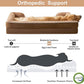 WNPETHOME Dog Beds for Large Sized Dogs, Washable Orthopedic Dog Couch Sofa Bed with Waterproof Lining & Non-Skid Bottom for Pet Sleeping