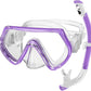 Snorkeling Gear for Kids, Kids Snorkel Set for Ages 3-14, Anti-Fog Diving Mask and Dry Top Snorkel Combo Set, Unisex Swimming Goggles