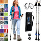 York Nordic Motivator Walking Poles for Balance and Rehab - Patented Stability Grips - Lightweight, Adjustable, and Collapsible - 2 Pieces Adjustable w/flip Locks - Heights 4'6" up to 6'2" - 230 lbs