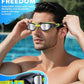 Swim Goggles, Unisex Adult Swimming Goggles Anti Fog Anti UV No Leakage Wide View for Men Women Youth