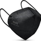 Boncare KN95 Face Mask 30 PCs, 5-Layer Black Face Mask for Men & Women Filter Efficiency≥ 95%, Breathable and Comfortable, Black