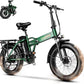 1000W Folding Electric Bike, 48V 20AH Large Removable Battery E Bike,30+MPH, 80 Miles Max Range, 20" Fat TireElectric Bike for Adults, Adult Electric Bicycles for CommuteBeach Snow