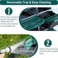 Nesting Boxes for Chickens, Chickens Laying Boxes for Chicken Coop, 10 Compartments Chicken Nesting Boxes, with Removable Tray, Easy Cleaning, for Hens Outdoor Chicken Coop Farm Yard, Green