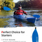 Abahub Adjustable Kayak Paddle 210-230 cm/ 230-250 cm Floating Kayaking Oars Boating Oars Canoeing Oars Black