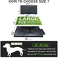 Hompet Dog Potty for Indoor or Porch, 2 Pcs Artificial Grass Training Pads with Pee Baffle, Reusable, Alternative to Puppy Pads, Portable Dog Litter Box for Small/Medium Dogs