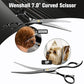 Professional Dog Grooming Scissors Set - 6.5" Thinning, 7" Straight, 7" Up-Curved, 7" Down-curved Scissors and Comb for Dog Cat Pet (Black)