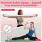 Figure 8 Fitness Resistance Bands with Handles, 20-60lb Adjustable Elastic Excercise Band, Non-Slip Fabric Silicone Bands for Strength Stretch Flexibility Training Arms Back Shoulder Chest Legs