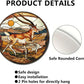 Lygond Metal Sign Tin Sign Circular Stained Glass Pronghorn Bar Signs For Home Bar For Restaurant 8×8 Inches