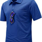 TBMPOY Men's Polo Shirts with Pocket Short Sleeve Quick Dry Casual Sports Outdoor Golf Shirt