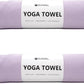 Eunzel 2 Pack Hot Yoga Towel with Grip Dot, Non Slip Yoga Mat Towe Sweat Absorbent Towel for Hot Yoga,Bikram, Pilates and Fitness 72" x 24", Taro Purple