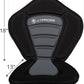 Standard Padded Kayak Canoe Seat Adjustable Backrest with 4 Straps Durable Sit-On-Top Cushion for Kayaking, Rafting & Fishing
