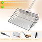 Chicken Poop Scooper 67 inch Adjustable Coop Scooper with 10 inch Metal Sieve for Fast Cleaning, Multi-Purpose Litter Tool for Chicken Coops, Barns & Pet Waste