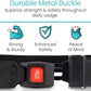 Vive Mobilization Belt for Physical Therapy with Buckle - Manual Traction Stretching Band - PT Traction Strap Belt for Stretching, Mobility, Massages & Exercise (Black)