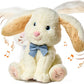 TUMAMA Bunny Stuffed Animal - Musical Stuffed Animal with Moving Ears, Features Singing, Recording, Repeating for Toddlers, Interactive Stuffed Bunny Plush Gift Toys for Boys and Girls