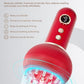 Lymphatic Drainage Massager & Anti Cellulite Massage Tool, Helps Reduce Stretch Marks & Cellulite, for Legs, Arms & Belly, Body Sculpting Machine with Microcurrent, Light, Heat & Vibration,Red