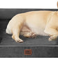 EHEYCIGA Orthopedic Dog Bed for Small Dogs, Waterproof Memory Foam Small Pet Beds with Sides, Non-Slip Bottom and Egg-Crate Foam Medium Dog Couch Bed with Washable Removable Cover, Dark Grey