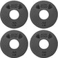 Micro Gainz 1-Inch Center Hole Standard Fractional Weights Plates Set, 8 Piece Dumbbell & Barbell Set of .50LB Plates for Strength Training and Weight Lifting, Made In USA