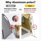Dog Tent Cotton Fabric, Aluminum Poles and Camping Mat, Outdoor Weatherproof, Dog House Outdoor, Breathable with 2 Side Windows, Portable and Collapsible (Green, Small)