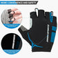 Souke Sports Mens Cycling Gloves with Gel Pads Half Finger Bike Gloves Lightweight Anti-Slip Shock-Absorbing for MTB Road Biking