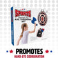 NSG Tomahawk Toss - Foam Axe Throwing Game for Kids - Two Lightweight Axes with Large Easy Stick Target, Wood/Black/red/Blue (JS7000)