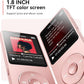 AGPTEK A02 MP3 Player with Bluetooth 5.3, 1.8 inch Screen Portable Music Player with Speaker, FM Radio, Voice Recorder, Supports Expanded Up to 128GB(Rose Gold, 64GB)