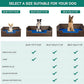 YITAHOME Rattan Dog Sofa Bed with Cushion,Wicker Pet Bed Sofa Couch Indoor Outdoor Water Resistant for Large Medium Small Dogs Cats (34.6''L*23.6''W*11.8'',Blue)