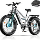 Electric Bike for Adult, 52V 20Ah Peak 3000W Dual Motor 26" Fat Tire Ebike, Max 38Mph & 35-90 Miles Full Suspension, Mountain E Bicycle for Men